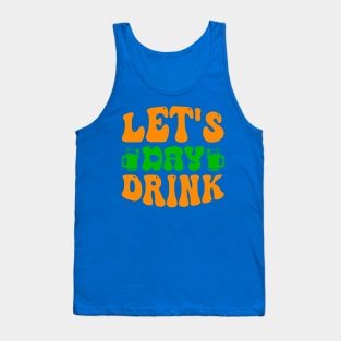 Lets Day Drink Green Shamrock 2 Tank Top